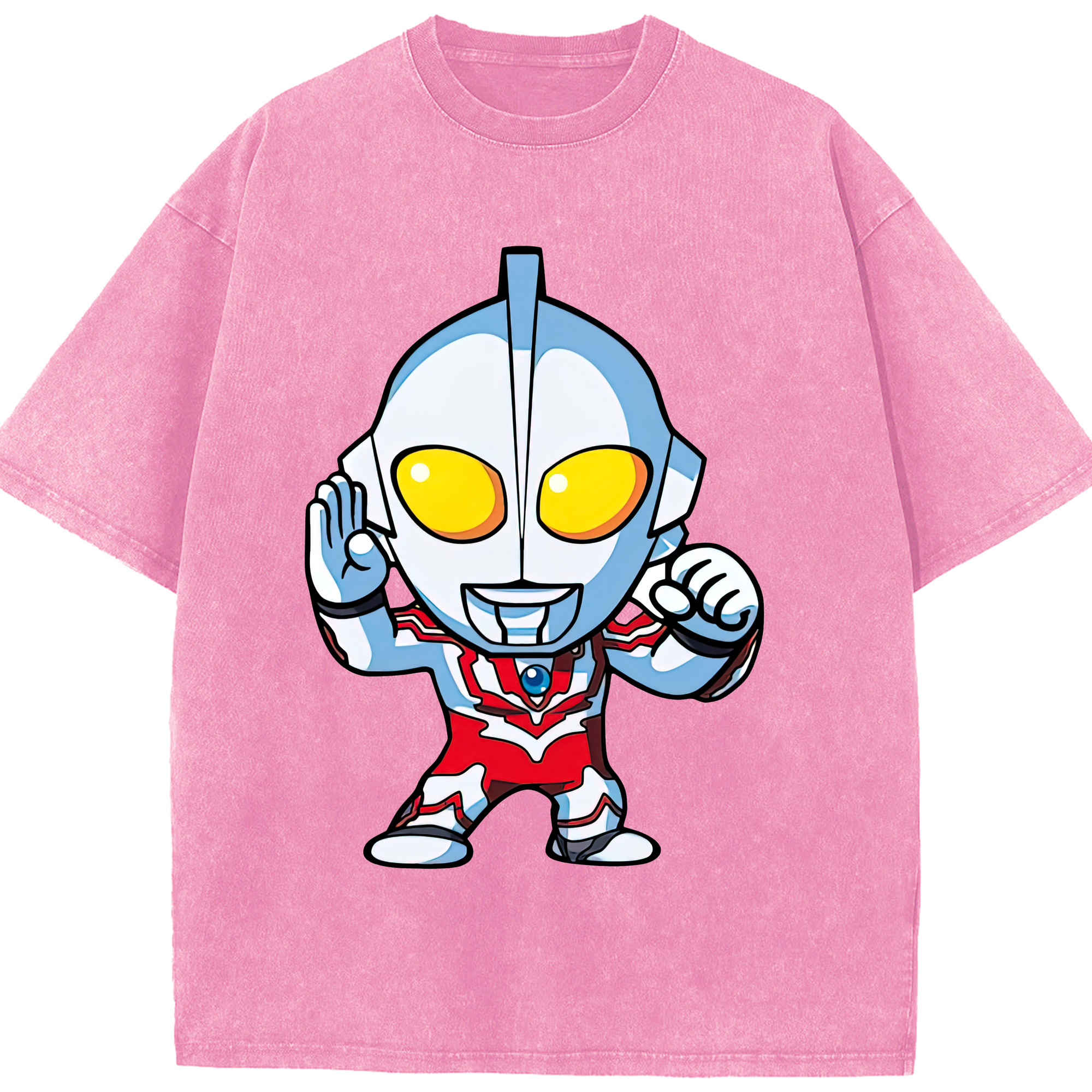 （画像用） ウルトラマン Ultraman 綿100% ヴィンテージ風 半袖Tシャツ（フロントプリント）